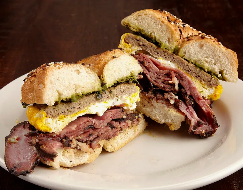The Revi sandwich cut in half
