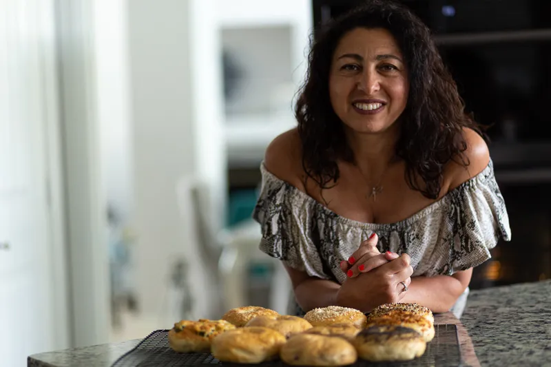 Revi Menasche, owner of The Bagel Lady