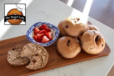 Bagels and berries