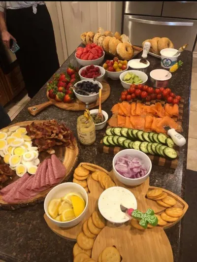 A brunch board