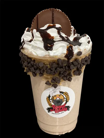 Chocolate chip shake with whipped cream