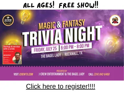 Magic and fantasy trivia night